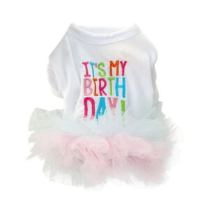 Dog Birthday Princess Tutu Dress for Small Dogs Girl Puppy Cat Birthday Party Doggie Shirts Outfits Apparel Clothing