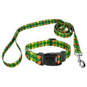 Country Brook Petz® Deluxe Limerick Argyle Dog Collar and Leash, Extra Large