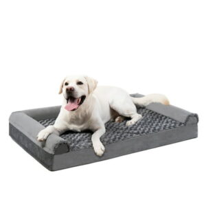 Walpetmar Orthopedic Pet Couch Bed for Large Dogs 36″ Waterproof Dog Beds with Memory Foam