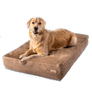 Big Barker 7″ Pillow Top Orthopedic Dog Bed for Large Breed Dogs, Khaki, Sleek Edition