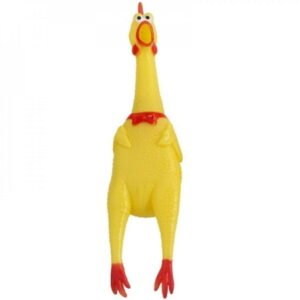 Promotion!Screaming Chicken nteractive Dog Food Toy Rubber Chicken /Squeeze Chicken, Prank Novelty Toy