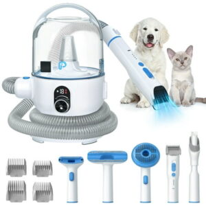 BEKAY Professional Pet Grooming Kit for Dogs Cats ,Grooming Vacuum Kit with 2L Vacuum Suction 99% Hair