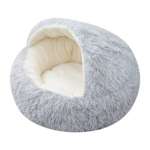 VANLOFE Pet Mats Clearance Under 10 Dog Beds Dog Round Cat Winter Warm Sleeping Bag Long Plush Soft Pet Bed Calming Bed