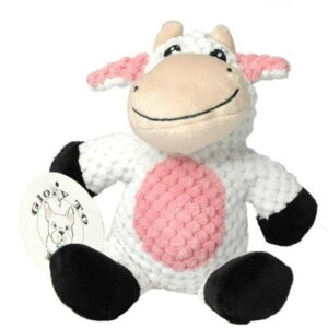 Glory To Dog Glory To Dog Barnyard Cow Plush and Squeaker Dog Toy