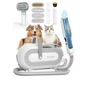 Dog Grooming Kit & Vacuum Dog Clippers for Grooming with 7-in-1 Pet Grooming Tools and 1.8L Large Dust Cup, 99% Hair Suction, Dog Hair Vacuum Groomer for Shedding Dogs Cats