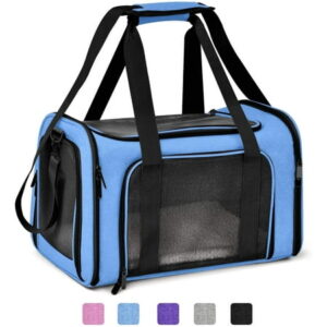 Pet Carrier for Small Medium Cats Dogs Puppies of 15 Lbs, Airline Approved Small Dog Carrier Soft Sided, Collapsible Puppy Carrier