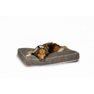 STAY Hutch Dog Bed, Medium Dog, Pillow Pet Bed, Machine Washable, Size 27″x36″x4″, Color Gray Print