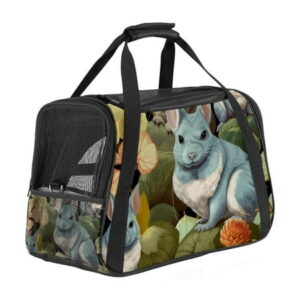 Animal Pet Carrier Bag with 900D Oxford Fabric, 17x10x11.8 in – Durable and Comfortable Dog Travel Tote for Small Breeds