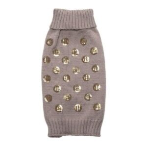 COSLUS Dog Clothes Dog Sweater Squama Design Puppy Cloth Warm Pet Costume Dog Sweater Supply for Autumn Winter Size XS (Grey)