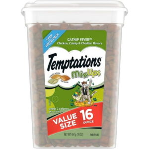 TEMPTATIONS MixUps Treats for Cats CATNIP FEVER Flavor 16 Ounces