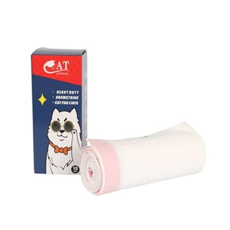 Cat Litter Box Liners Filter Bag Pet Supplies with Drawstring Scratch Resistant
