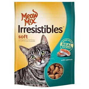 Meow Mix Irresistibles Soft Cat Treats, Salmon, 3 Ounces (Pack of 5)