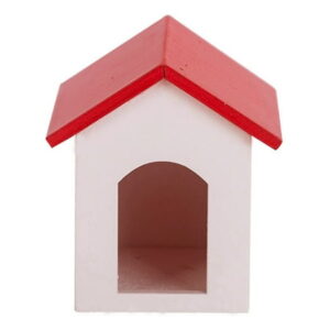 Skindy Realistic Miniature Dog House – Excellent Workmanship Wood Fairy Micro Landscape Dog House (1:12 Scale)