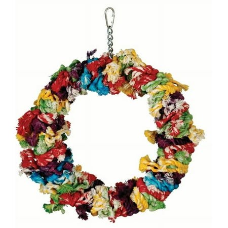 Featherland Paradise Large Cotton Snuggle Ring Bird Toy
