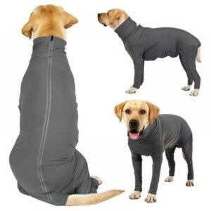Dog Surgery Recovery Suit Full Coverage Jumpsuit for Wounds Skin Diseases Post-operative Protection E Collar Dog Onesie Pet Clothes Dog Anxiety Calming Shirt