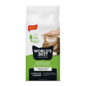 World’s Best Cat Litter Comfort Care Unscented Cat Litter | Flushable | 99% Dust Free | Clumping | 28 lb