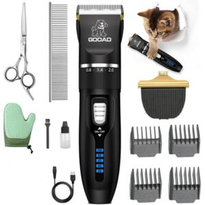 z Cat Clippers for Matted Hair Cat Grooming Kit Cordless Cat Shaver for Long Hair Low Noise Paw Trimmer Cat Hair Trimmer for Grooming Quiet Pet Hair Clippers Tools for Cats Dogs (Blue