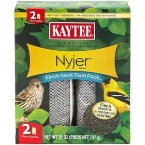Kaytee Finch Sock Bird Feeder [Bird, Wildbird Feeders] 26 oz (2 Pack)