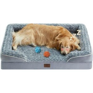 Orthopedic Dog Bed for Extra Large Dogs – XL Waterproof Dog Bed, Bolster Dog Sofa Be Waterproof Dog Couch for Pet Sleeping, Pet Bed for Large Dogs