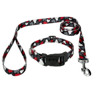 Deluxe Be Mine Dog Collar and Leash, Extra Large