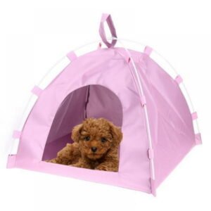 Crowdstage Waterproof Pet Tent House, Breathable Folding Indoor Outdoor Pet Tent Kitten House for Small Medium Dog Puppy Cat