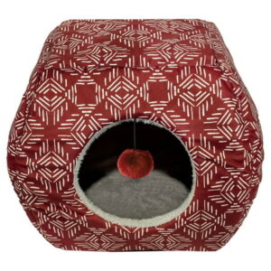 Soft Spot 2-in-1 Cat Pop up Pet Bed, Rust, 18-inches x 16-inches