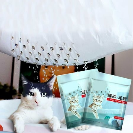 StarBay Drawstring Pet Cats Sand Filter Litter Pan Pouch Cleaning Supplies Storage Pouch 7Pcs/Pack