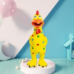 Gqtwoy Squeaky Rubber Chickens, Screaming Chickens Bulk Prank Novelty Toys Pet Toys for Party Favors Family Game Dog Toys Noise Maker