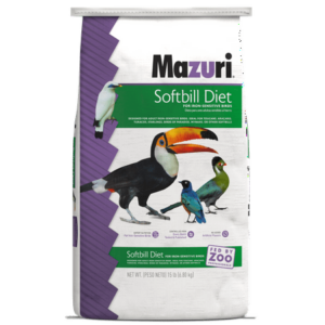 Mazuri Softbill Diet for Iron-Sensitive Birds, 15lb Bag