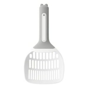 Duklien Pet Supplies Plastic Cat Litter Scoop Kitty Litter Boxes Pet Sift Shovel Litter Cleaning Tool (Grey)