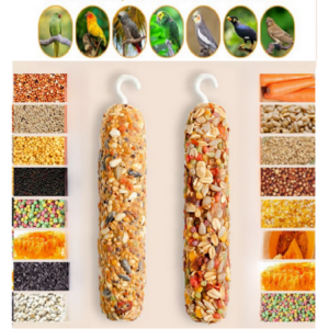 Parakeet Food 2pack Grains Mixed Sticks for Gentoo Parrot/Budgie/Mandarin Bird