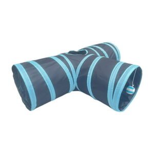 OAVQHLG3B Cat Toys,Cat Tunnel Tube for Indoor Cats,3 Way Tunnels Extensible Collapsible Cat Play Tent Interactive Toy Maze Cat House with Bells,Pet Tube Toys for Kitty, Rabbit Small Animal