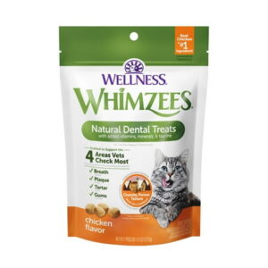 Whimzees Wellness Natural Cat Dental Treats, Chicken Flavor, 4.5 Ounce KK21 KK21