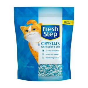 Fresh Step Crystals Premium Scented Cat Litter 8 lbs (Pack of 32)