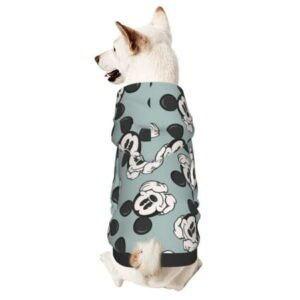 Dog Hoodie with Cartoon Mickey Mouse, Pet Clothes Puppy Sweatshirt Dog Pullover Stylish Cat Apparel for Small Medium Dogs and Cats