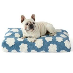 30.0″L x 20.0″W x 4.0″in Dog Bed Medium Size Dog Crate Mat Anti-Slip Pet Sleeping Mat for Large, Jumbo, Medium, Small Dogs Breeds, Gray