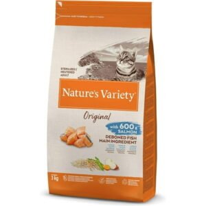 Original – Croquettes Pour Chats Adultes Stérilisés Au Saumon Sans Arêtes – 3Kg