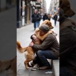 Heartwarming Moment: Dog Gives Money to a Homeless Man & Gets a Hug!