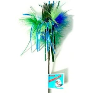Go Cat Long Peacock Sparkler 36” Cat Toy Teaser Wand