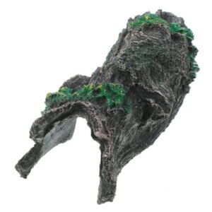 Decor Lizards Snake Hide Cave Reptile Hide Tree Hole Pet Reptile Hide Platform Reptile Hideout House Leopard Print Resin