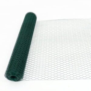 Large Size Galvanized Hexagonal Floral Green Chicken Wire, Outdoor Anti-Rust Chicken Wire Poultry Netting For Garden, Large Chicken Coop Wire Fencing 60M