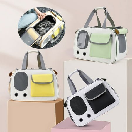Ruike Lightweight Breathable Foldable Pet Carrier Bag Convenient Portable Travel Solution Dogs Cats Easy Carry Store