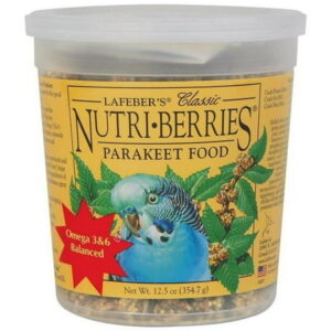 Lafeber’s Classic Nutri-Berries Nutritional Pellet Parakeet Bird Food 10-Ounces