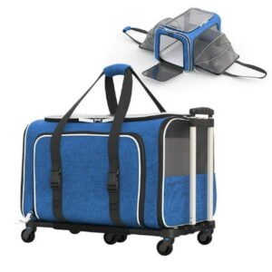 Katziela Rolling Rover Airline Compliant Expandable Wheeled Pet Carrier Pkg/1