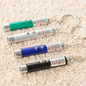 GZSL 4Pcs Laser Pointer, Cat Toys for Indoor Cats, Kitten Dog Pen Toy, Red Dot Led Light Pointer Interactive Cats Dogs, Usb Charging, 5 Switchable Patterns