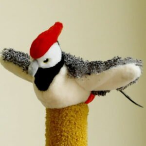 Upgraded Cat Toys Interactive Chirping Flapping Bird Cat Toy USB Rechargeable and Washable Flappy Bird Cat Toy Funny and Cute Cat Toys for Bored Indoor Adult Cats