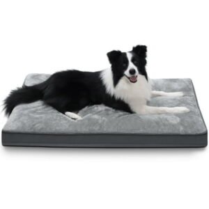 Walpetmar 35″ Waterproof Dog Bed for Large Dogs with Removable Washable Cover