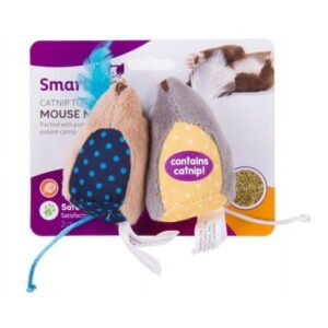 SmartyKat Mouse Mates (Set of 2) Plush Catnip Cat Toys (5 Pack)