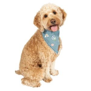 Justice Pet Denim Dog Bandana, XS/SM
