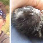 Tiny Newborn Kitten Falls From Sky and is Saved by Woman Jogger